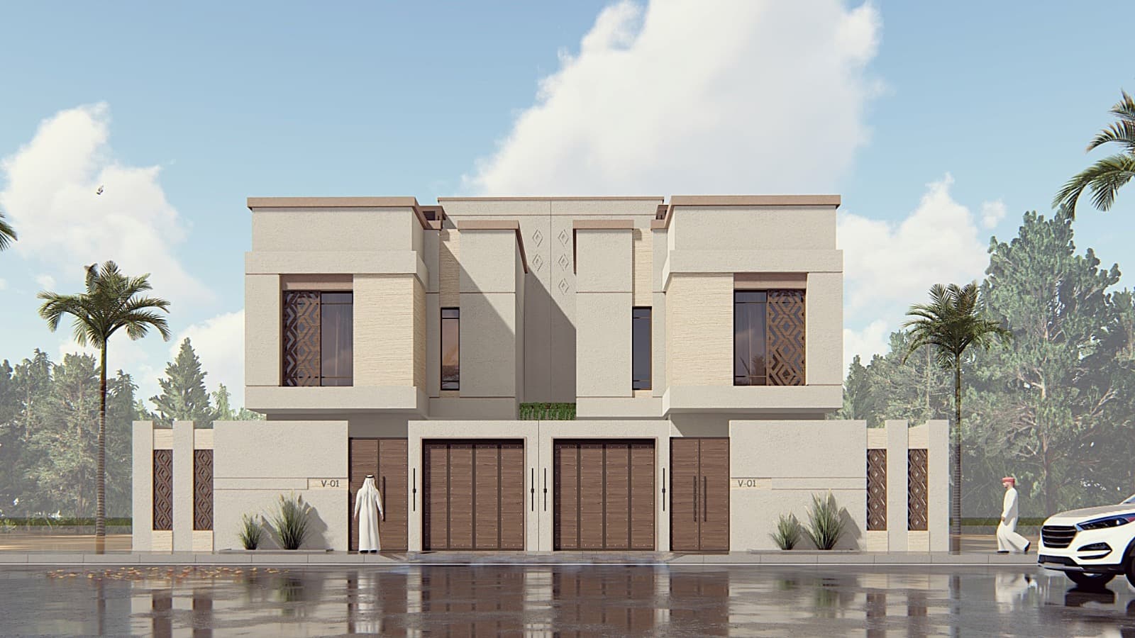 دبلكسات عمودة شبه منفصل عظم